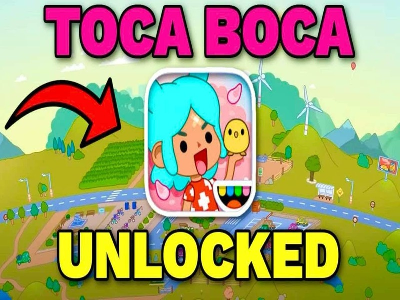 Žaidimas Toca Boca Viskas atrakinta internete