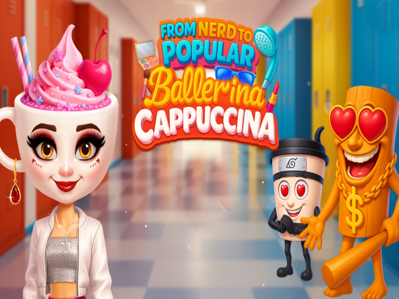 Žaidimas Nuo nerd iki populiarios balerinos kapučino internete