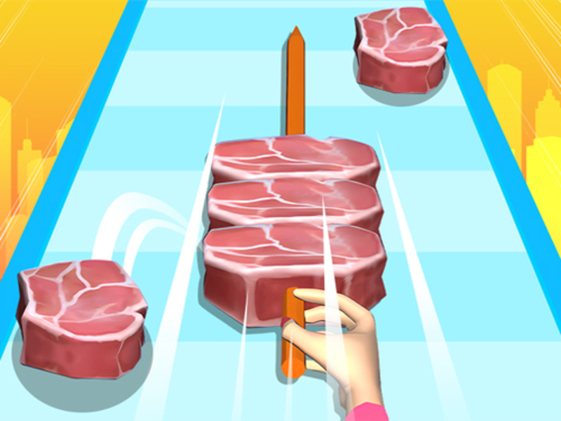 Žaidimas „BBQ Stack Run“ internete