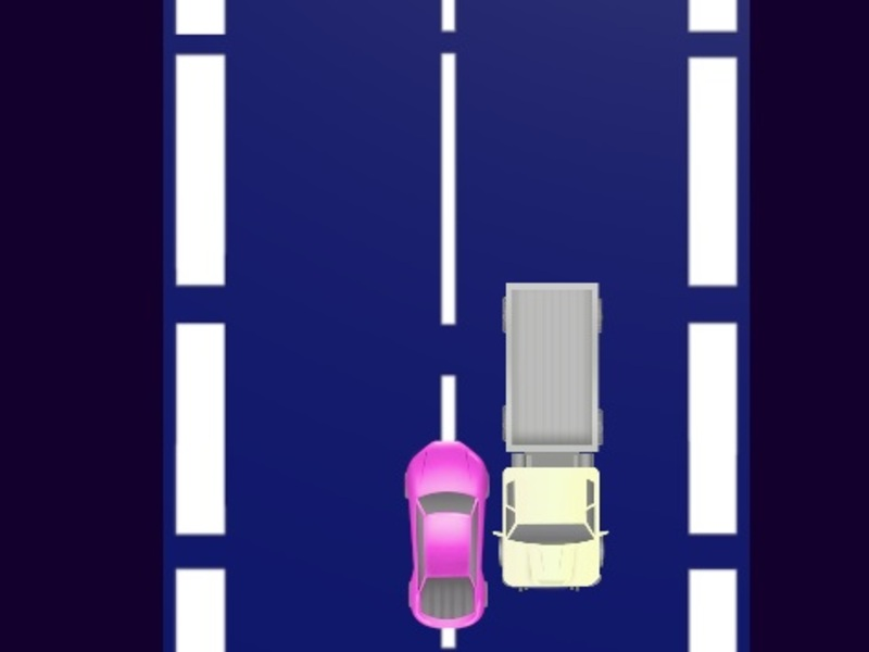 Žaidimas 2D greitkelio automobilių lenktynės internete