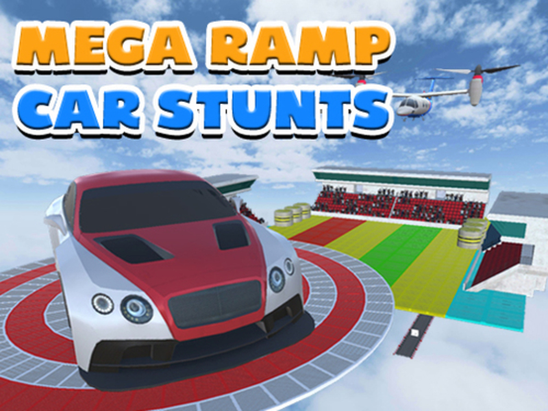 Žaidimas „Mega Ramp“ automobilių triukai internete