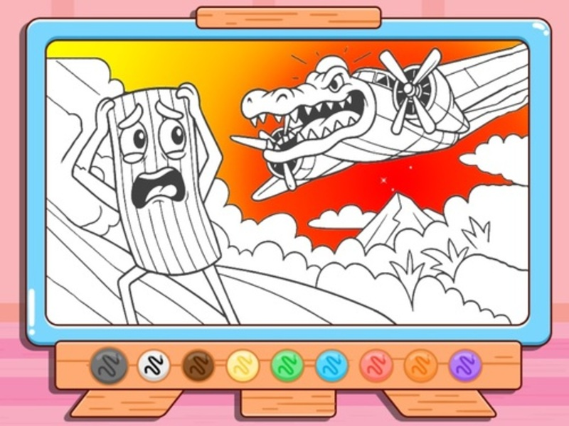 Žaidimas Spalvinimo knyga: Bombardino Crocodilo internete