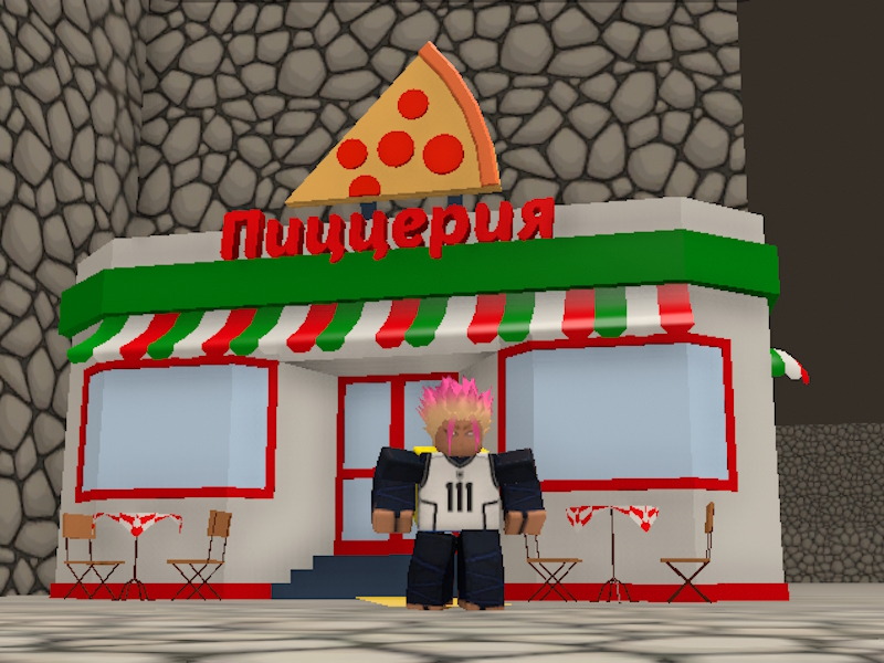 Žaidimas „Obby Pizza“ pristatymas internete