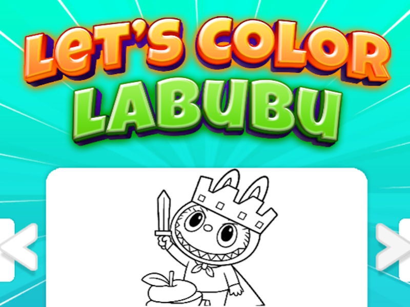 Žaidimas Spalvotume „Labubu“ internete