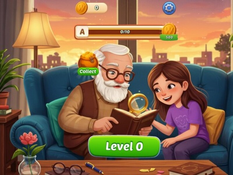 Žaidimas „Lexicollapapes“: „Word Quest“ internete