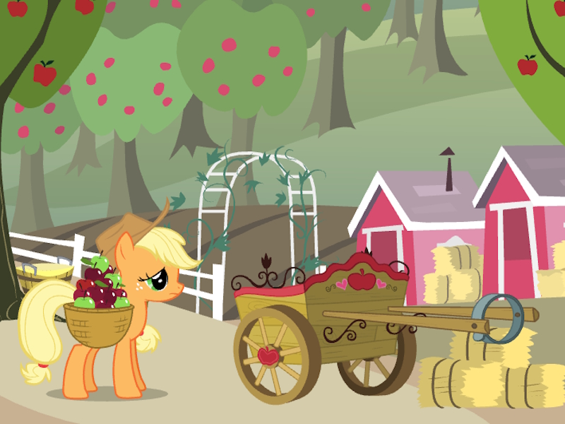 Žaidimas Mano mažojo ponio „Applejack“ obuolių derlius internete
