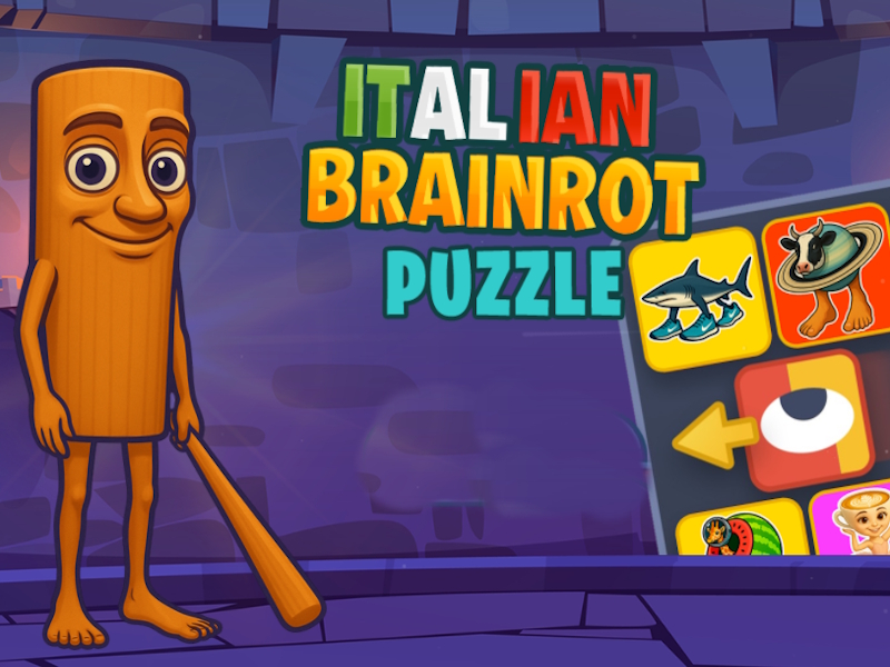 Žaidimas Italijos „Brainrot“ galvosūkis internete